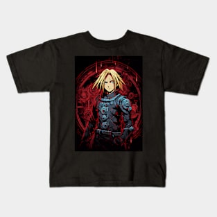 fullmetal alchemist brotherhood- edward elric action figure Kids T-Shirt